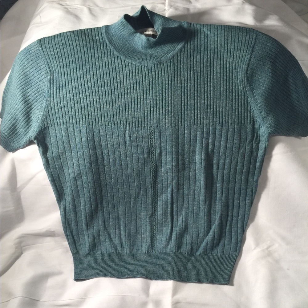 Evan Picone Short Sleeve Sweater